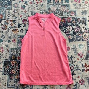 Women’s hot pink golf quarter zip